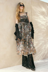 September Blooms Floral Organza Ruffled Maxi Dress - ShopPromesa