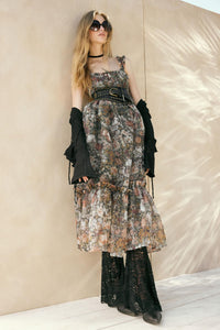 September Blooms Floral Organza Ruffled Maxi Dress - ShopPromesa