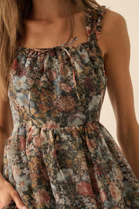 September Blooms Floral Organza Ruffled Maxi Dress - ShopPromesa