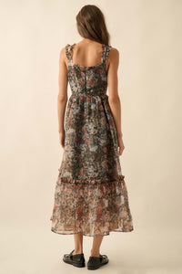 September Blooms Floral Organza Ruffled Maxi Dress - ShopPromesa