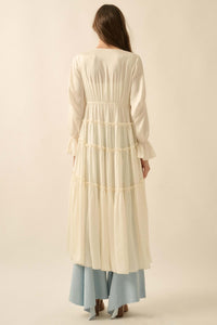 Sweet Juliet Ruffled High-Low Layering Midi Dress - ShopPromesa