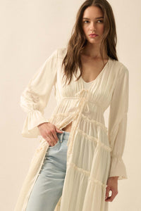 Sweet Juliet Ruffled High-Low Layering Midi Dress - ShopPromesa