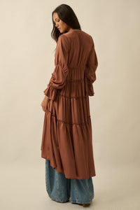 Sweet Juliet Ruffled High-Low Layering Midi Dress - ShopPromesa