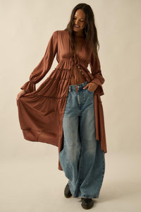 Sweet Juliet Ruffled High-Low Layering Midi Dress - ShopPromesa