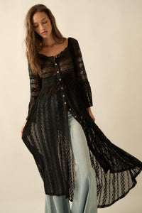 Wishful Dreaming Sheer Lace Layering Midi Dress - ShopPromesa