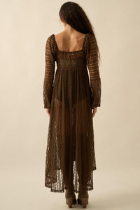Wishful Dreaming Sheer Lace Layering Midi Dress - ShopPromesa