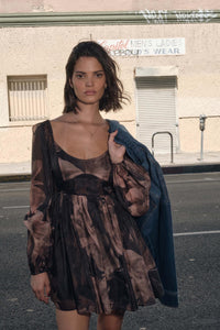 Scrumptious Bouquet Floral Organza Mini Dress - ShopPromesa