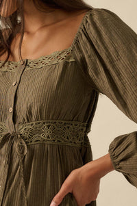 Love Song Striped Button-Front Tiered Maxi Dress - ShopPromesa