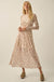 Fantasy World Paisley Mesh Smocked Midi Dress - ShopPromesa