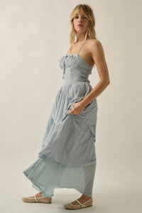 Love Freely Tiered Cotton Gauze and Lace Maxi Dress - ShopPromesa