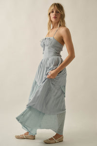 Love Freely Tiered Cotton Gauze and Lace Maxi Dress - ShopPromesa