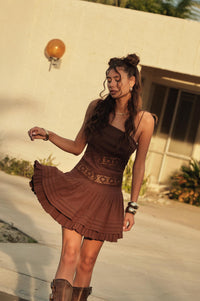 Play Date Lace-Inset Cotton Gauze Mini Dress - ShopPromesa