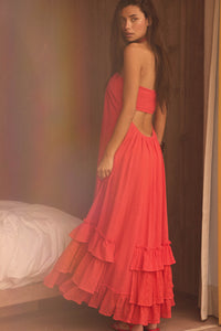 Roaming Free Cotton Gauze and Lace Maxi Dress - ShopPromesa
