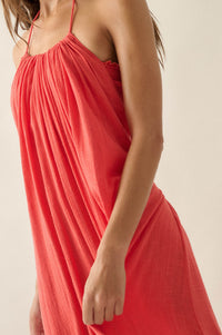 Roaming Free Cotton Gauze and Lace Maxi Dress - ShopPromesa