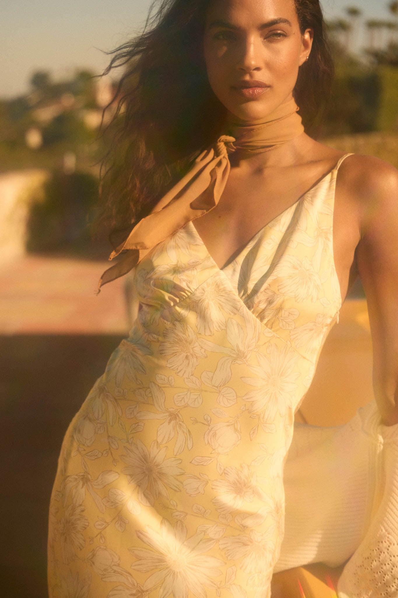 Darling Daisy Floral Satin Maxi Slip Dress - ShopPromesa