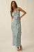 Dreamy Daisy Floral Satin Lace-Up Back Maxi Dress - ShopPromesa