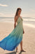 Shades of Summer Ombre Tie-Back Halter Maxi Dress - ShopPromesa