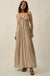 Forever Free Cotton Gauze Tie-Back Halter Maxi Dress - ShopPromesa