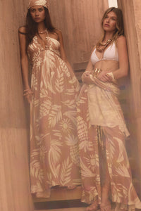 Maui Wowie Tropical-Print Tie-Back Halter Maxi Dress - ShopPromesa
