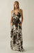 Jungle Beauty Leaf-Print Tie-Back Halter Maxi Dress - ShopPromesa