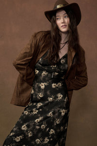 Dancing in Dreams Floral Satin Maxi Slip Dress - ShopPromesa