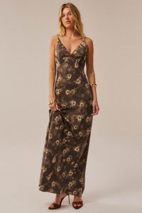Dancing in Dreams Floral Satin Maxi Slip Dress - ShopPromesa