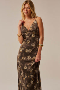 Dancing in Dreams Floral Satin Maxi Slip Dress - ShopPromesa