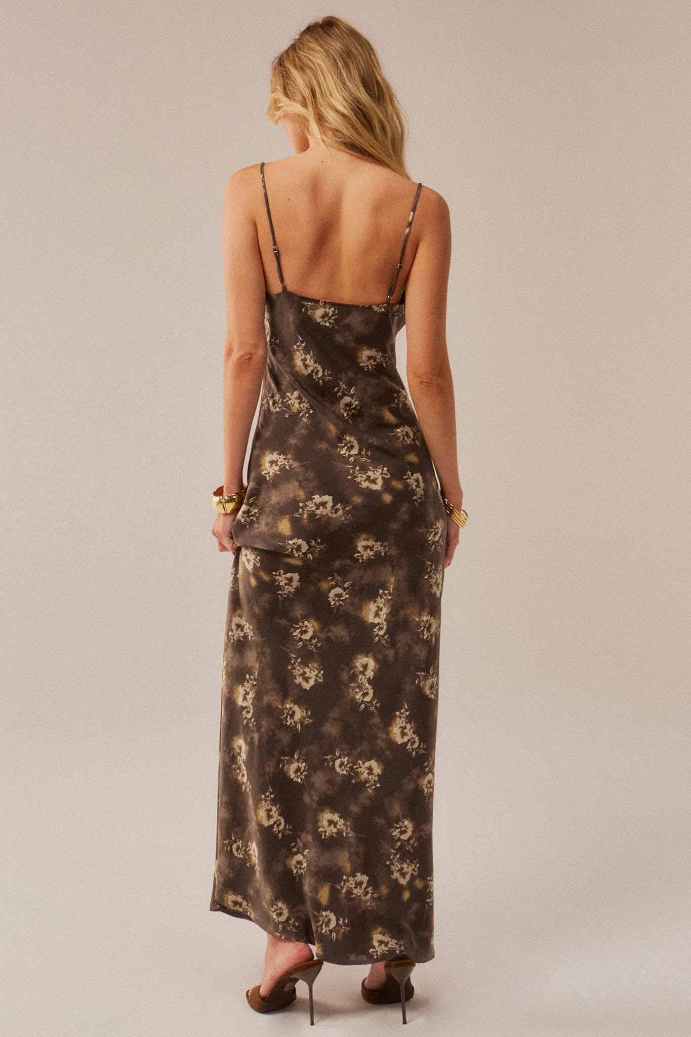 Dancing in Dreams Floral Satin Maxi Slip Dress - ShopPromesa