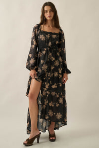 Timeless Romance Floral Button-Up Maxi Prairie Dress - ShopPromesa