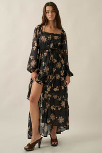 Timeless Romance Floral Button-Up Maxi Prairie Dress - ShopPromesa