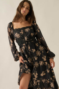 Timeless Romance Floral Button-Up Maxi Prairie Dress - ShopPromesa