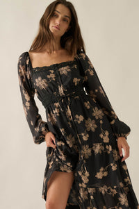 Timeless Romance Floral Button-Up Maxi Prairie Dress - ShopPromesa