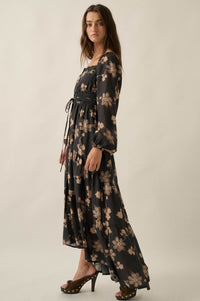 Timeless Romance Floral Button-Up Maxi Prairie Dress - ShopPromesa