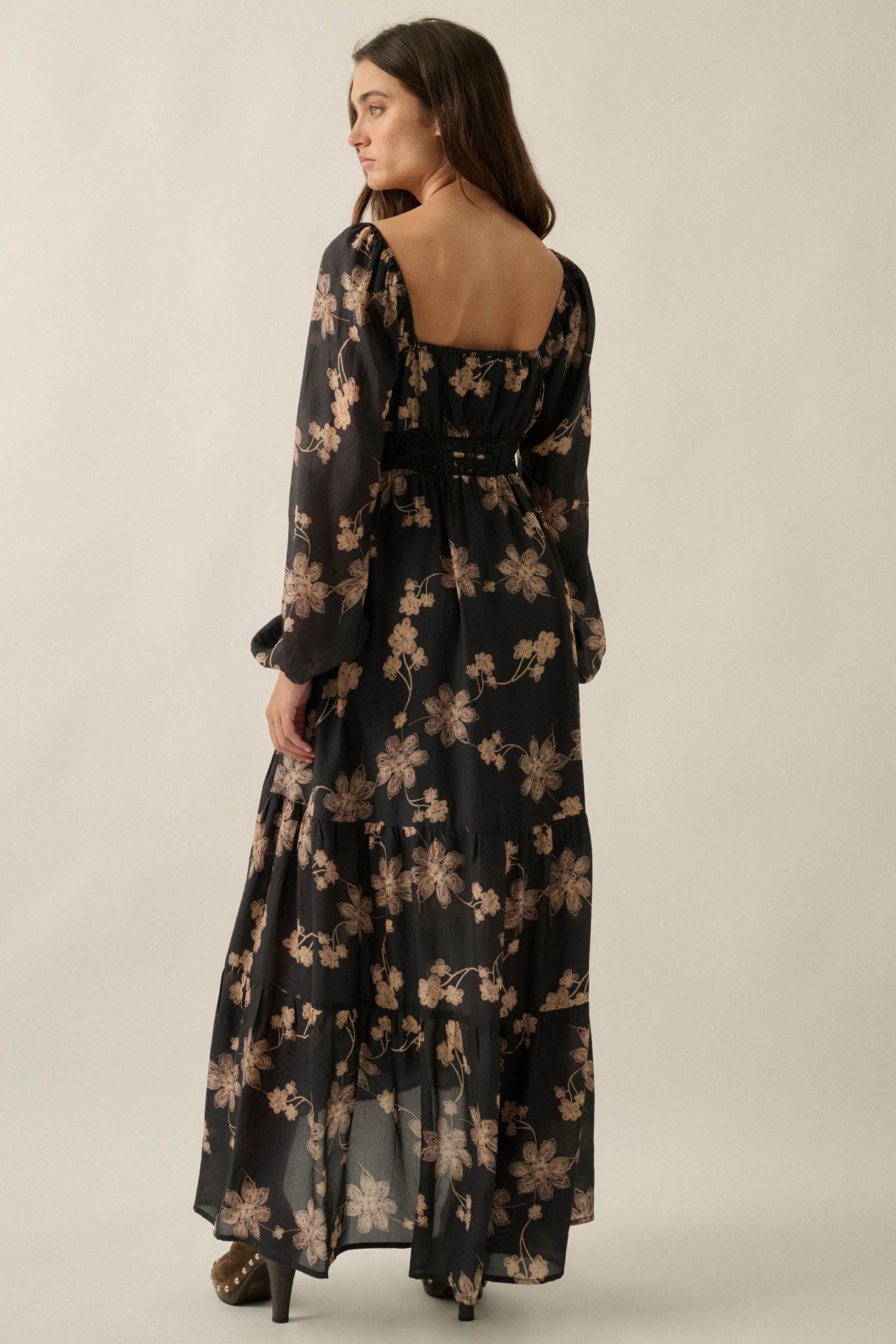 Timeless Romance Floral Button-Up Maxi Prairie Dress - ShopPromesa
