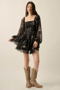 Passing Fancy Paisley and Floral Paneled Maxi Dress - ShopPromesa