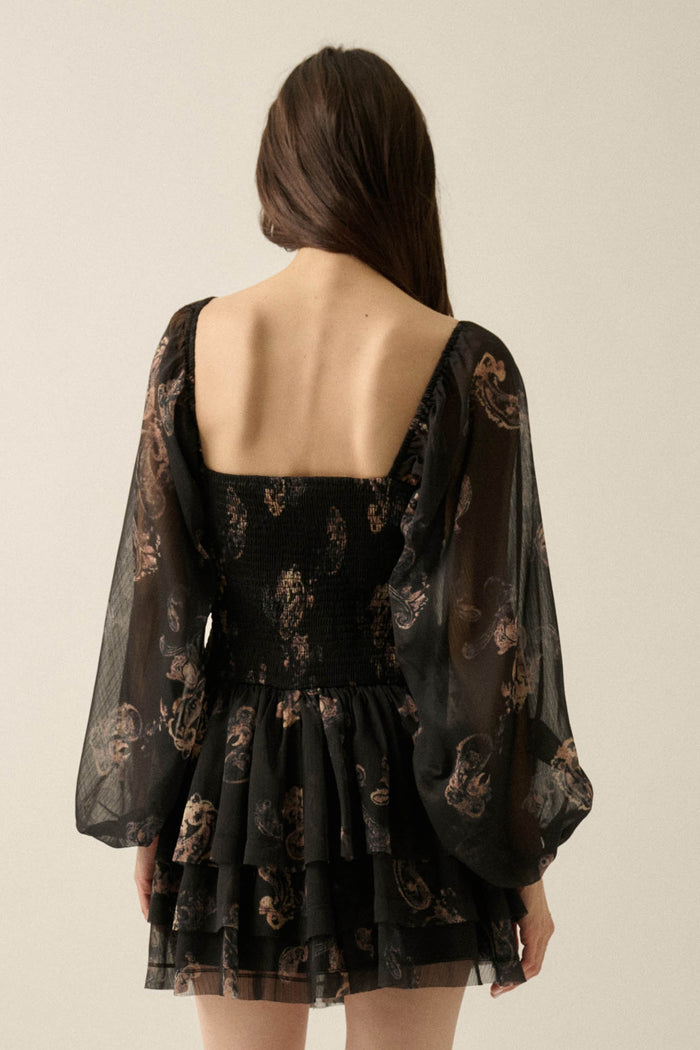 Passing Fancy Paisley and Floral Paneled Maxi Dress - ShopPromesa