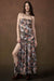 Garden Glam Floral Satin Strapless Maxi Dress - ShopPromesa