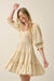 Sunday Picnic Smocked Puff-Sleeve Tiered Mini Dress - ShopPromesa