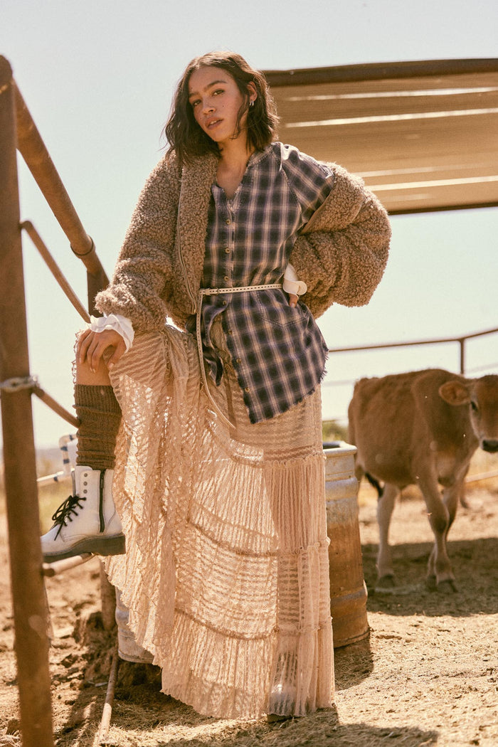 Warm Fuzzies Faux Shearling Zip-Up Teddy Jacket - ShopPromesa