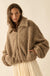 Warm Fuzzies Faux Shearling Zip-Up Teddy Jacket - ShopPromesa