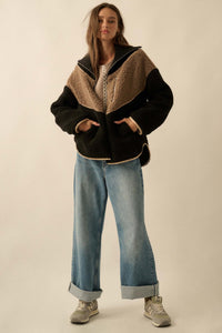 Winter Games Chevron Colorblock Fleece Jacket - ShopPromesa