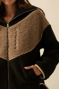 Winter Games Chevron Colorblock Fleece Jacket - ShopPromesa