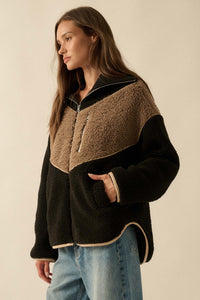 Winter Games Chevron Colorblock Fleece Jacket - ShopPromesa