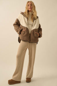 Winter Games Chevron Colorblock Fleece Jacket - ShopPromesa