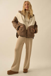 Winter Games Chevron Colorblock Fleece Jacket - ShopPromesa