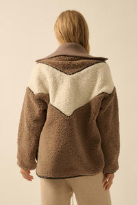 Winter Games Chevron Colorblock Fleece Jacket - ShopPromesa