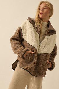 Winter Games Chevron Colorblock Fleece Jacket - ShopPromesa