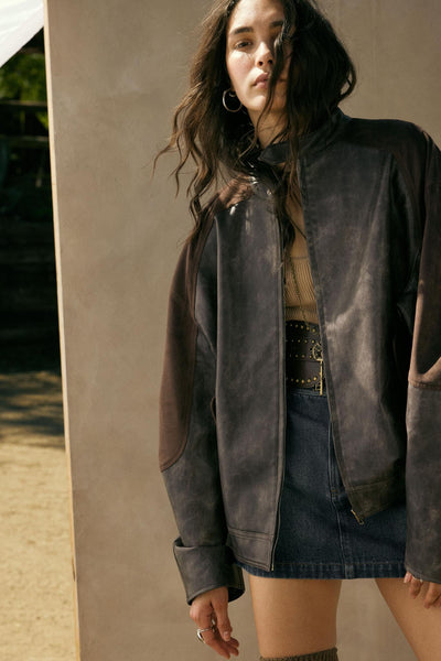 スクーカム　All Suede Leather stadium Jacket スクーカム All Suede Leather stadium Jacket スクーカム All Suede