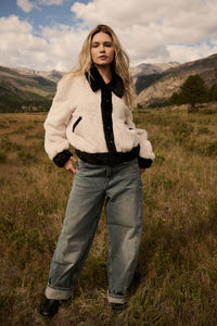 Go Fur It Contrast Faux Fur Collared Pocket Jacket - ShopPromesa