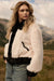 Go Fur It Contrast Faux Fur Collared Pocket Jacket - ShopPromesa